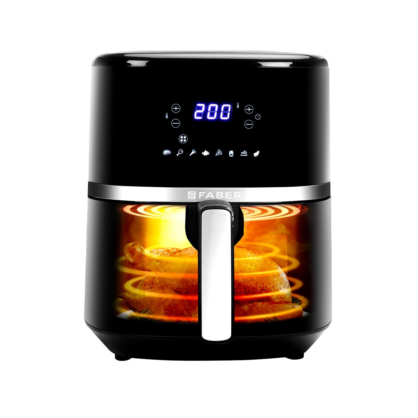 Faber 6L 1500W Digital Air Fryer in Black